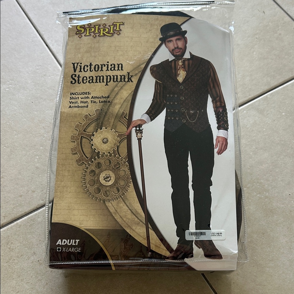 Spirit Victorian Steampunk Attire with Brown Accents- Halloween costume